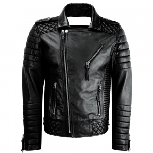 Men Motorbike Leather Jacket