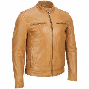 Men Motorbike Leather Jacket