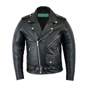 Men Motorbike Leather Jacket